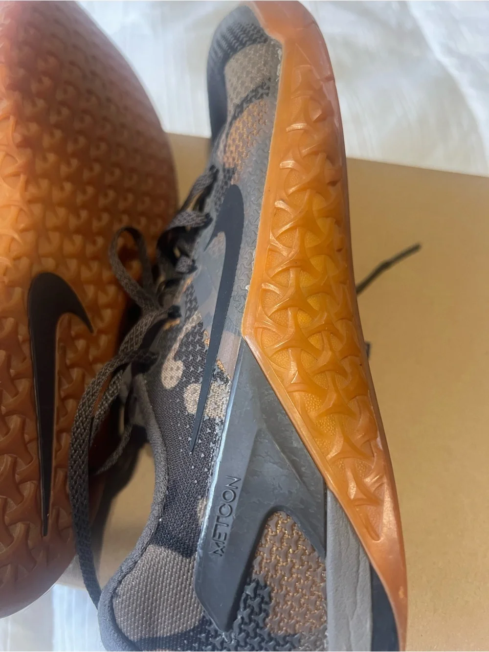 Nike Metcon camouflage Men’s Black and Brown/Gold Training Sneakers